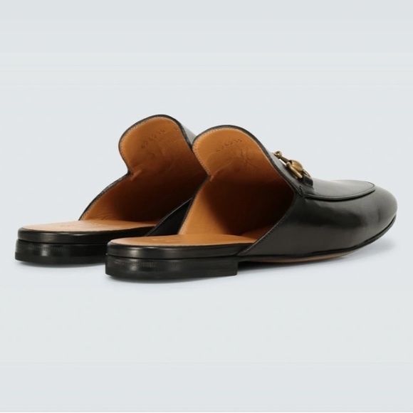 GUCCI PRINCETOWN LEATHER SLIPPER black Size 7 style 423513⭐️⭐️⭐️⭐️⭐️ - Picture 4 of 15